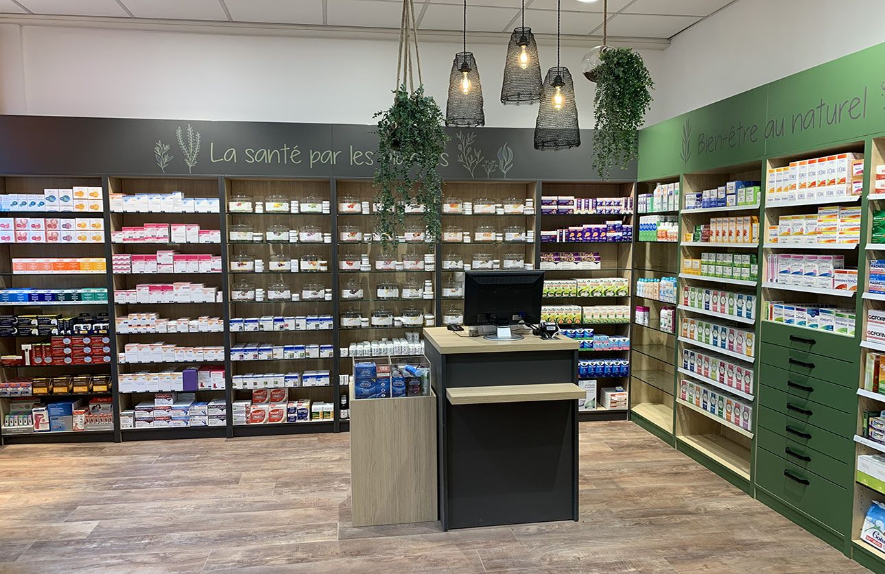 Pharma staging : relooking de pharmacie par Intemporelles